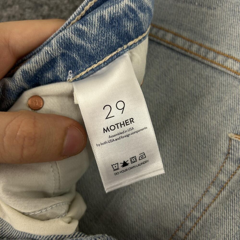 Mother Superior Jeans 29 The Tomcat Bless You Ankle Crop Denim Blue Casual Comfy - Picture 8 of 16